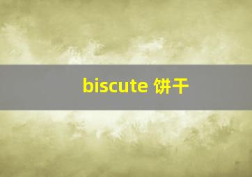 biscute 饼干